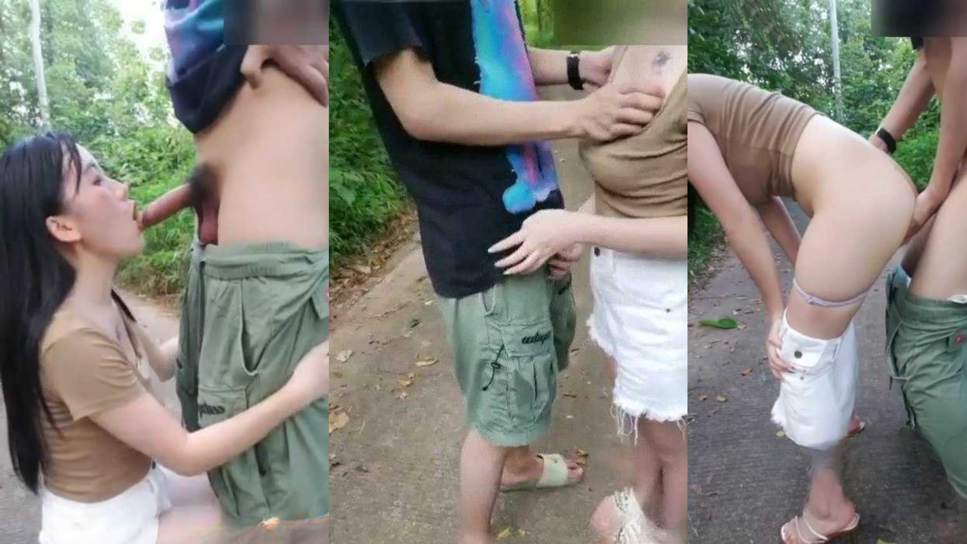 成都两骚货姐妹花山间户外勾引爬山的路人幽静小山路上一个负责拍摄一个负责献神给路人大哥！