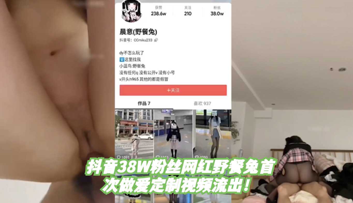 爆料-抖音38W粉丝网红野餐兔首次做爱定制视频流出-丝袜网红泄密